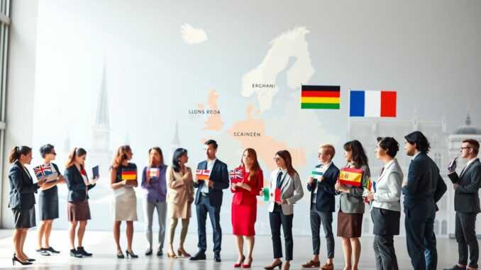 Meistgesprochene Sprachen Europas